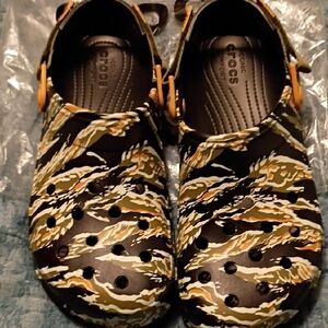 CROCS Mens 13 Camo Print Clogs All Terrain